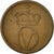 Moneta, Norwegia, Olav V, 2 Öre, 1961, EF(40-45), Bronze, KM:410
