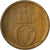 Moneda, Noruega, Olav V, 2 Öre, 1963, MBC, Bronce, KM:410