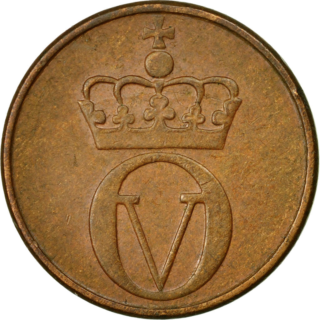 Coin, Norway, Olav V, 2 Öre, 1971, EF(40-45), Bronze, KM:410
