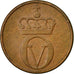 Coin, Norway, Olav V, 2 Öre, 1971, EF(40-45), Bronze, KM:410