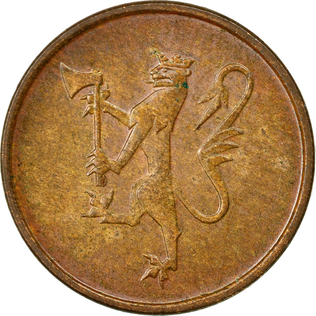 Coin, Norway, Olav V, 5 Öre, 1977, EF(40-45), Bronze, KM:415