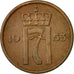 Coin, Norway, Haakon VII, 2 Öre, 1953, EF(40-45), Bronze, KM:399