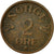 Moneta, Norvegia, Haakon VII, 2 Öre, 1956, BB, Bronzo, KM:399