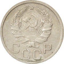 RUSSIA, 20 Kopeks, 1936, KM #104, EF(40-45), Copper-Nickel, 3.48