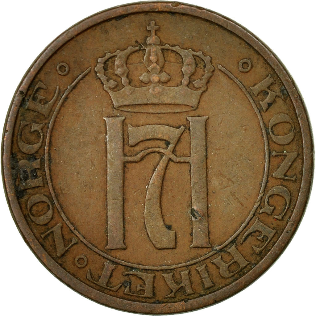 Coin, Norway, Haakon VII, 2 Öre, 1951, EF(40-45), Bronze, KM:371