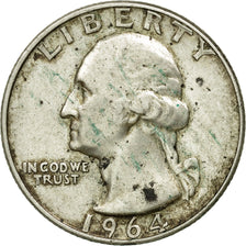 Moneta, Stati Uniti, Washington Quarter, Quarter, 1964, U.S. Mint, Philadelphia