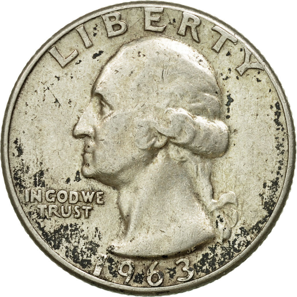 Coin, United States, Washington Quarter, Quarter, 1963, U.S. Mint, Philadelphia