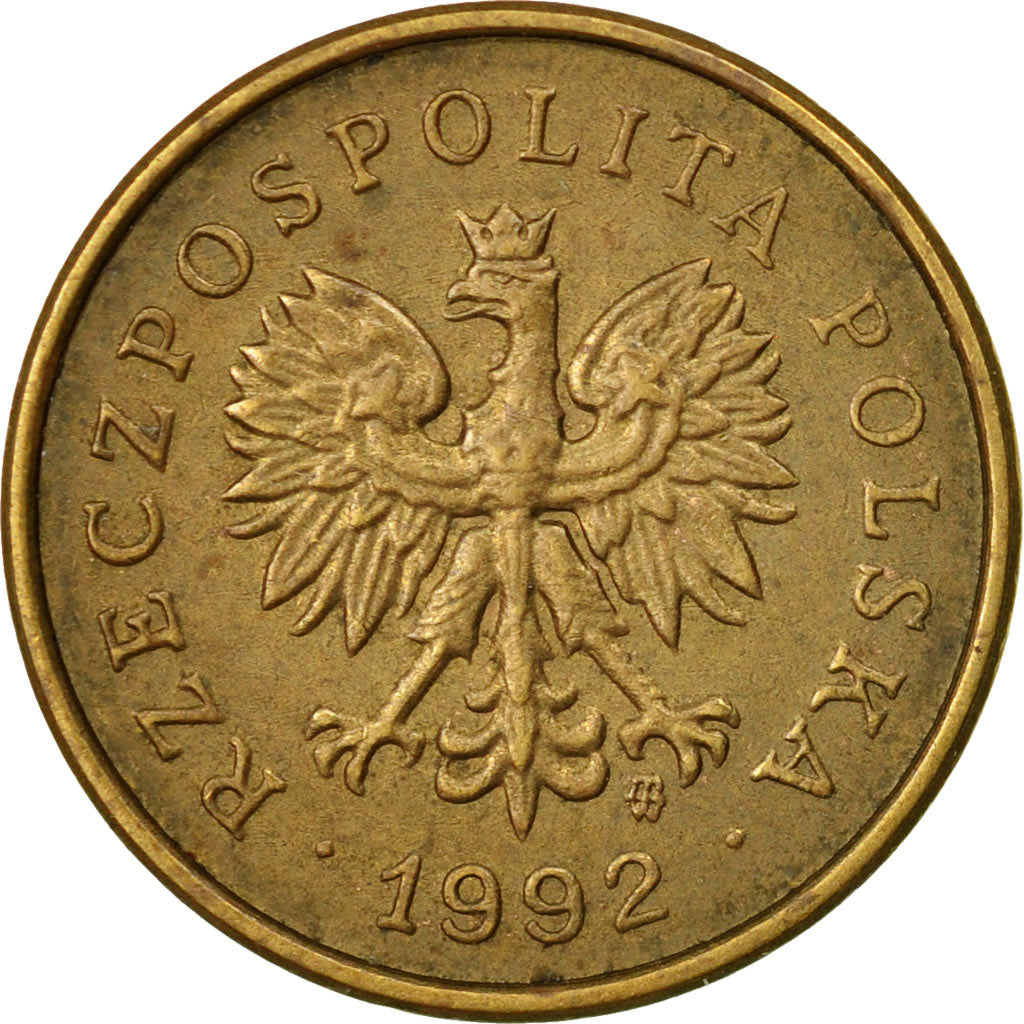 Coin, Poland, 2 Grosze, 1992, Warsaw, EF(40-45), Brass, KM:277