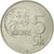 Moneda, Eslovaquia, 5 Koruna, 1995, MBC, Níquel chapado en acero, KM:14