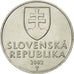 Moneta, Słowacja, 2 Koruna, 2002, EF(40-45), Nickel platerowany stalą, KM:13