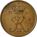 Coin, Denmark, Frederik IX, 5 Öre, 1960, Copenhagen, EF(40-45), Bronze