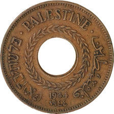 PALESTINE, 5 Mils, 1944, KM #3a, EF(40-45), Bronze, 20, 2.89