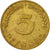 Coin, GERMANY - FEDERAL REPUBLIC, 5 Pfennig, 1967, Stuttgart, EF(40-45), Brass