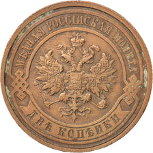 Monnaie, Russie, Nicholas II, 2 Kopeks, 1913, Saint-Petersburg, TTB+, Cuivre