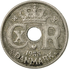 Coin, Denmark, Christian X, 10 Öre, 1933, Copenhagen, EF(40-45), Copper-nickel