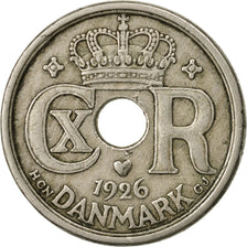 Coin, Denmark, Christian X, 25 Öre, 1926, Copenhagen, EF(40-45), Copper-nickel