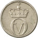 Coin, Norway, Olav V, 10 Öre, 1960, EF(40-45), Copper-nickel, KM:411