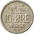 Monnaie, Norvège, Olav V, 10 Öre, 1960, TTB, Copper-nickel, KM:411