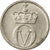 Moneta, Norwegia, Olav V, 10 Öre, 1973, EF(40-45), Miedź-Nikiel, KM:411