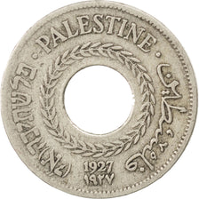 PALESTINE, 5 Mils, 1927, KM #3, EF(40-45), Copper-Nickel, 20, 2.79