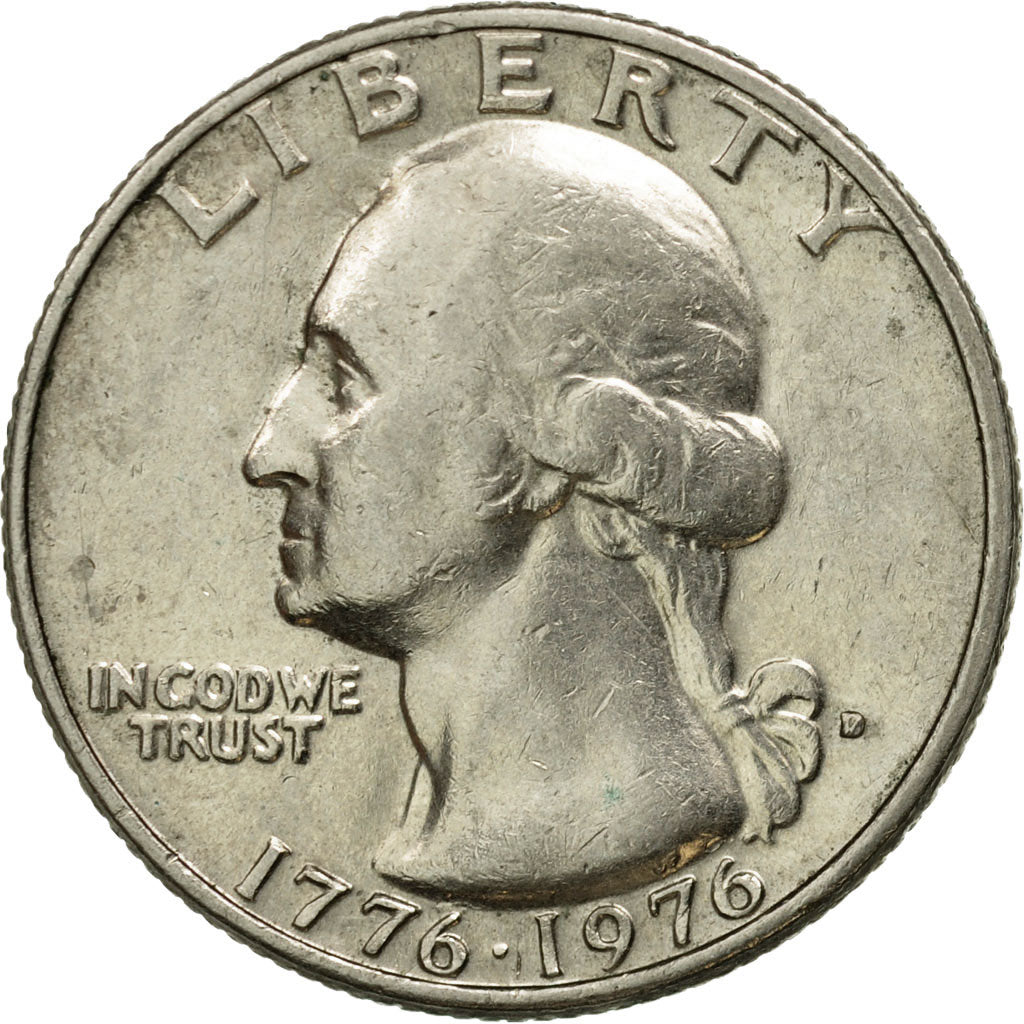 Coin, United States, Washington Quarter, Quarter, 1976, U.S. Mint, Philadelphia