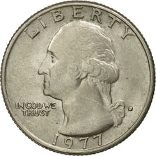Coin, United States, Washington Quarter, Quarter, 1977, U.S. Mint, Denver
