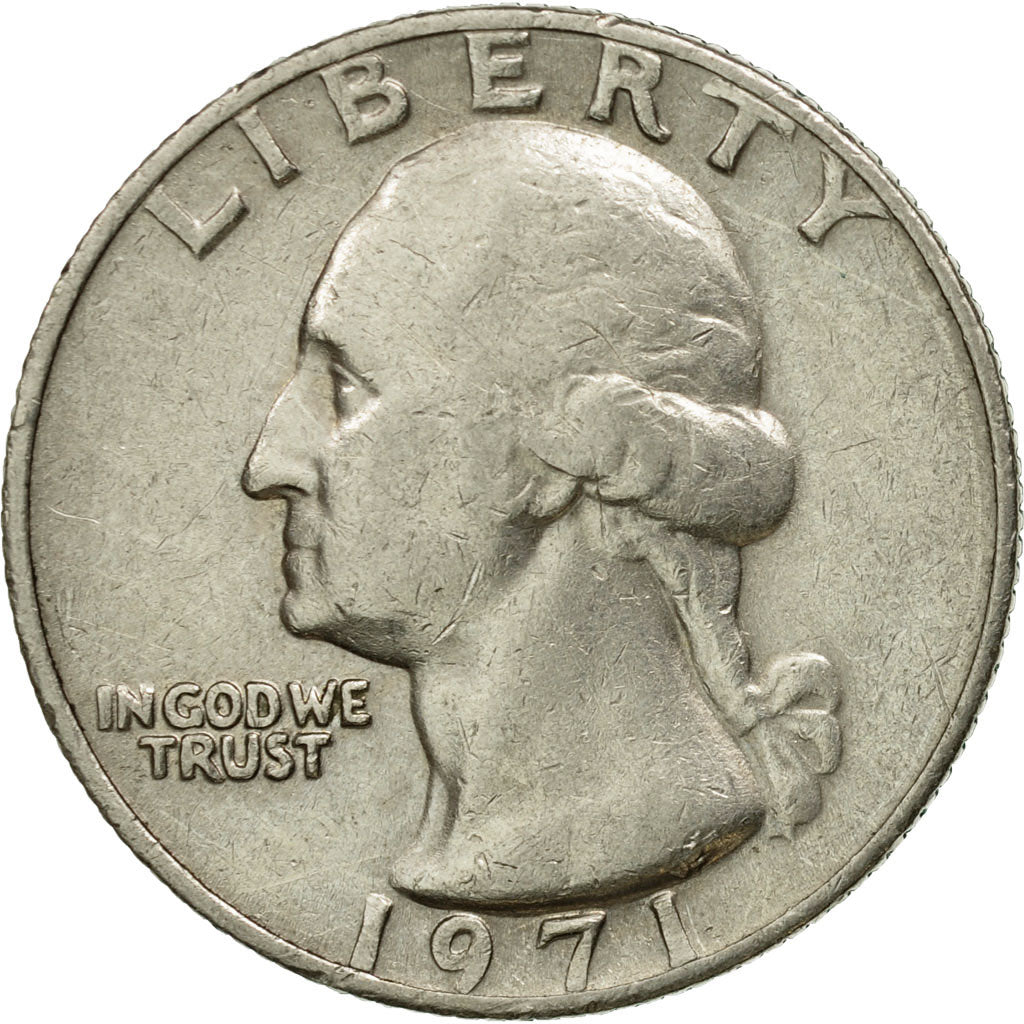 Coin, United States, Washington Quarter, Quarter, 1971, U.S. Mint, Philadelphia