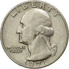 Coin, United States, Washington Quarter, Quarter, 1971, U.S. Mint, Philadelphia