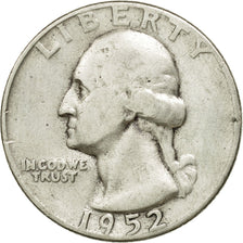 Monnaie, États-Unis, Washington Quarter, Quarter, 1952, U.S. Mint