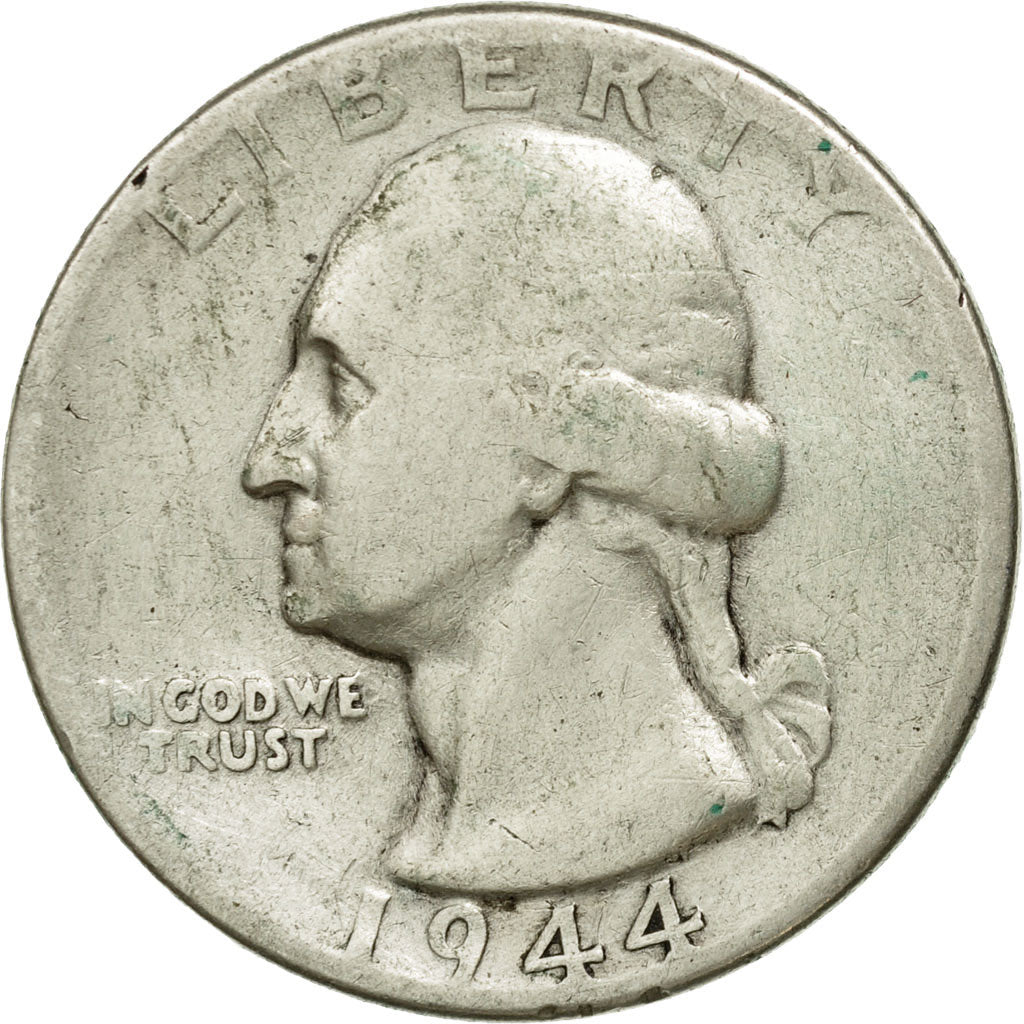Coin, United States, Washington Quarter, Quarter, 1944, U.S. Mint, Philadelphia