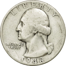 Coin, United States, Washington Quarter, Quarter, 1948, U.S. Mint, Philadelphia