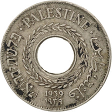 PALESTINE, 5 Mils, 1939, KM #3, EF(40-45), Copper-Nickel, 20, 2.78