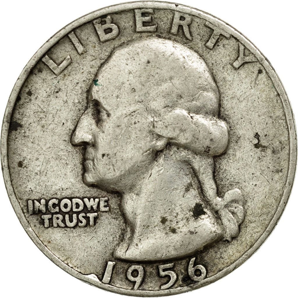 Coin, United States, Washington Quarter, Quarter, 1956, U.S. Mint, Philadelphia