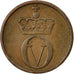 Munten, Noorwegen, Olav V, Ore, 1960, ZF, Bronze, KM:403