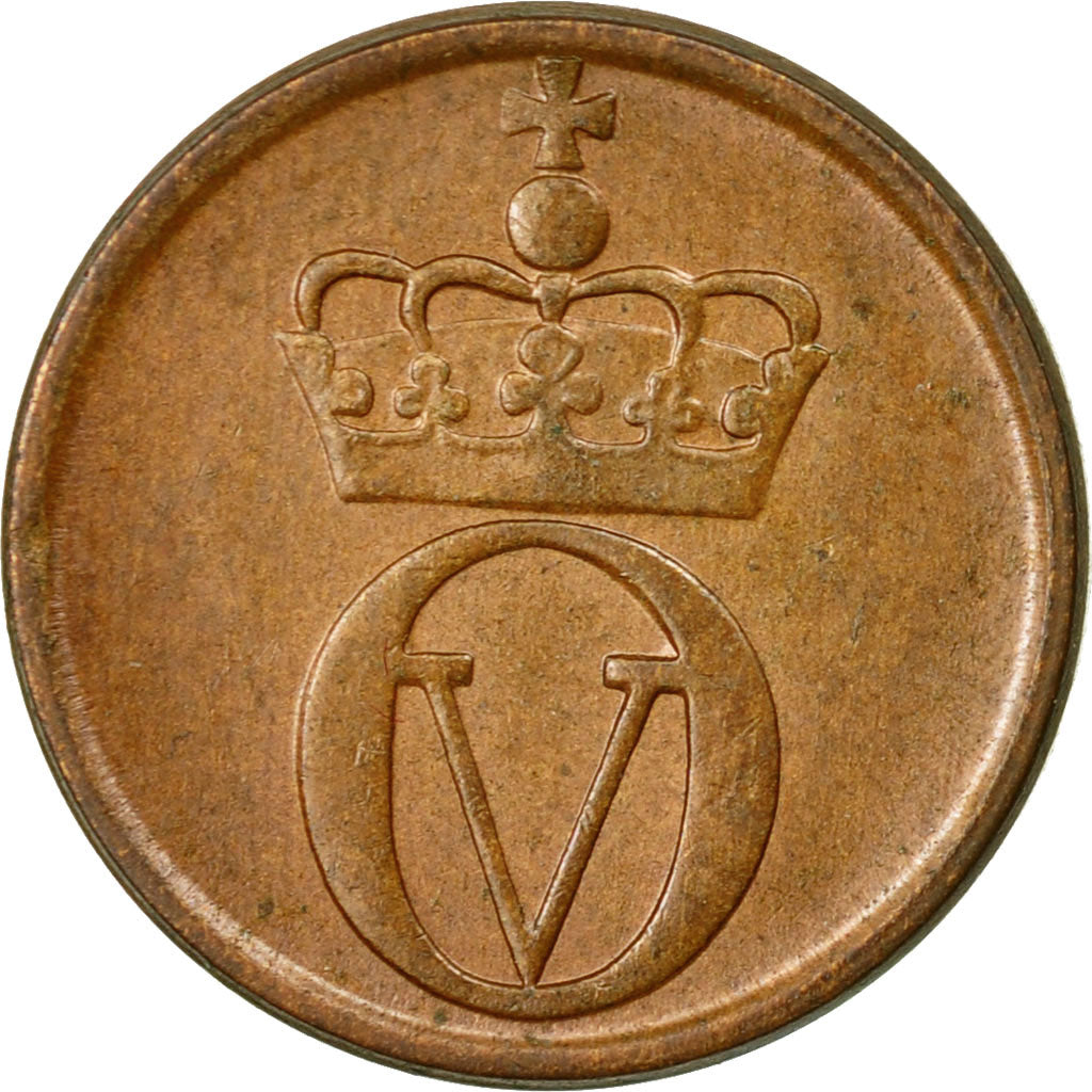 Coin, Norway, Olav V, Ore, 1963, EF(40-45), Bronze, KM:403