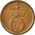 Moneda, Noruega, Olav V, Ore, 1963, MBC, Bronce, KM:403