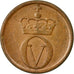 Coin, Norway, Olav V, Ore, 1963, EF(40-45), Bronze, KM:403