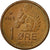 Moneda, Noruega, Olav V, Ore, 1969, MBC, Bronce, KM:403
