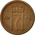 Coin, Norway, Haakon VII, Ore, 1953, EF(40-45), Bronze, KM:398