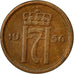 Monnaie, Norvège, Haakon VII, Ore, 1956, TTB, Bronze, KM:398