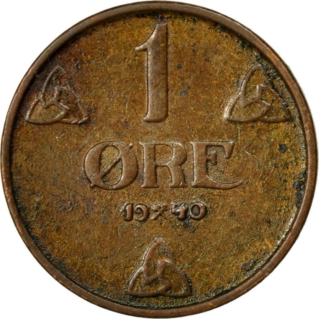 Coin, Norway, Haakon VII, Ore, 1940, EF(40-45), Bronze, KM:367