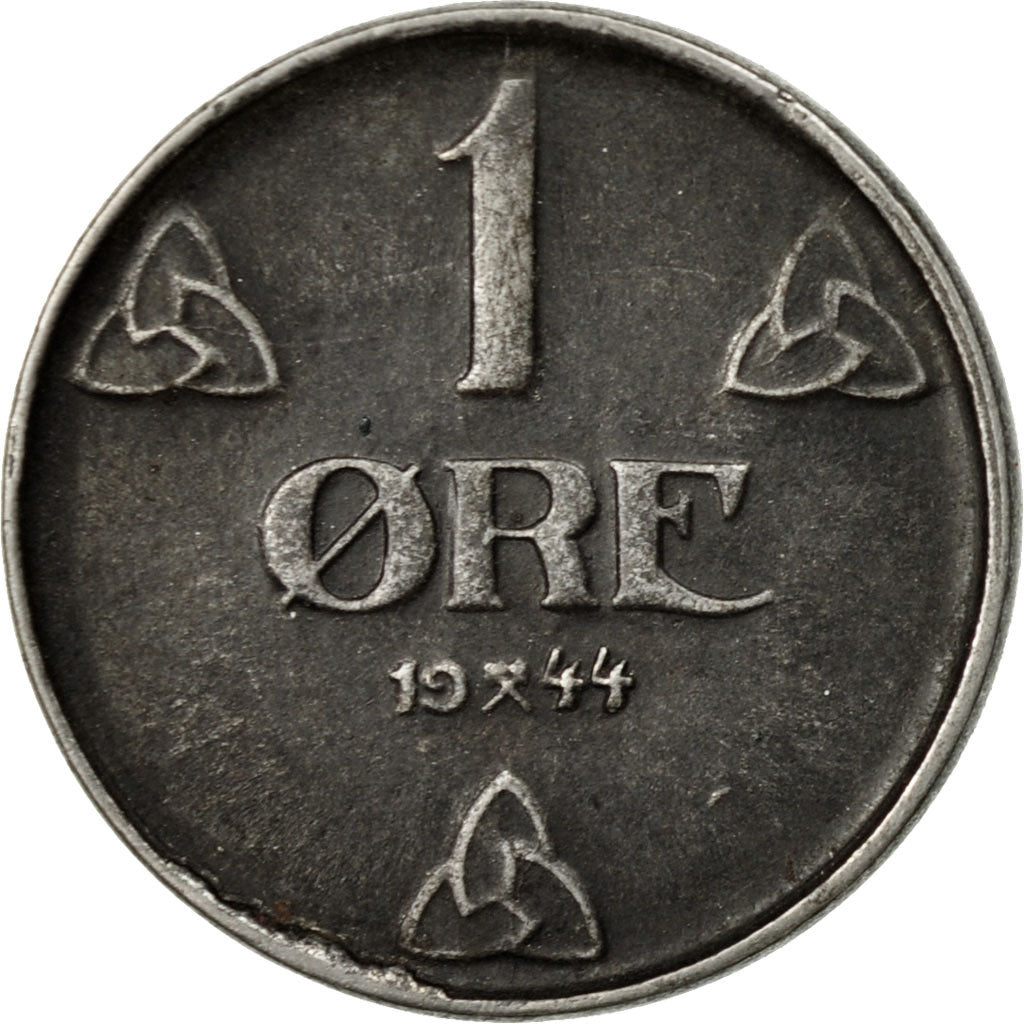 Coin, Norway, Haakon VII, Ore, 1944, VF(30-35), Iron, KM:387