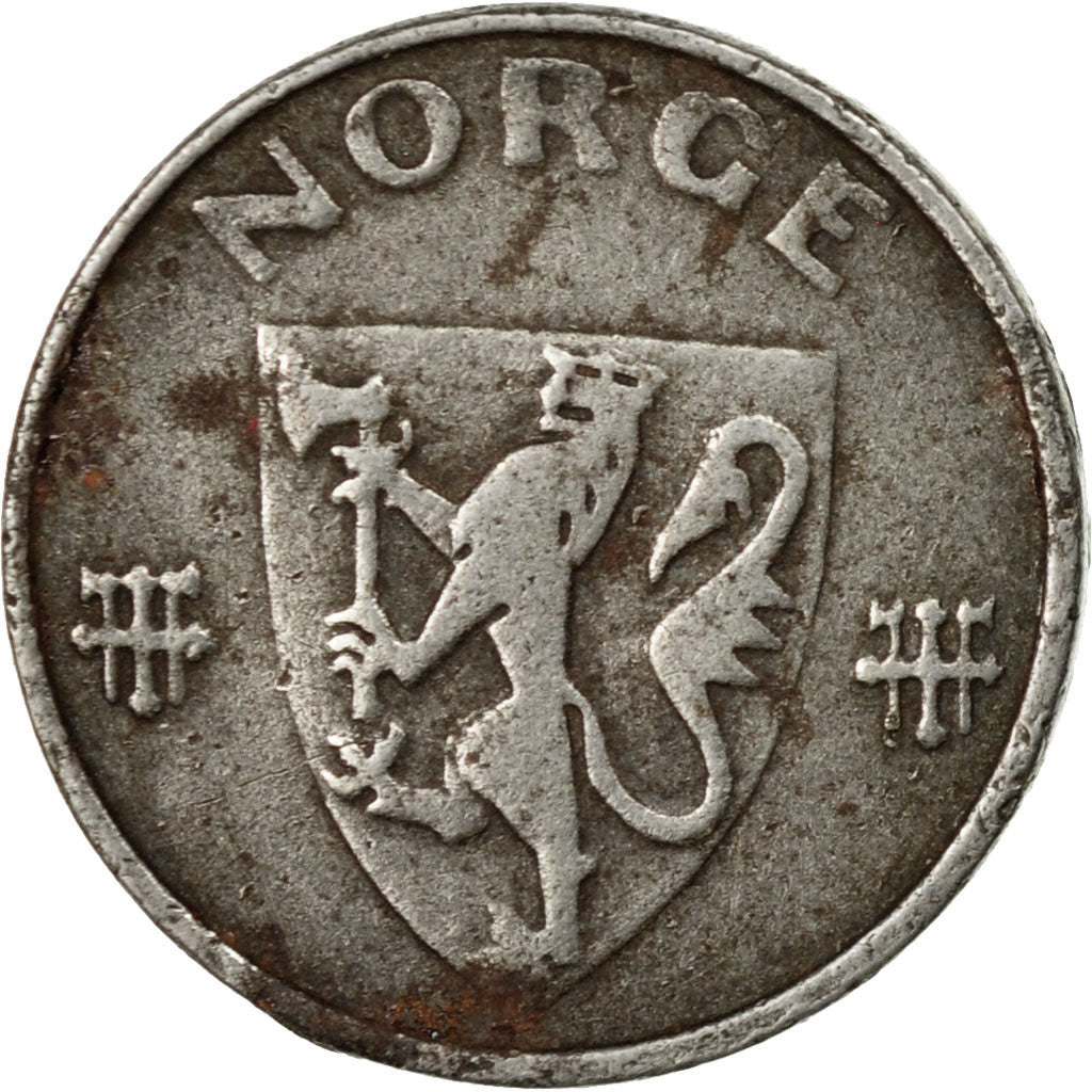 Coin, Norway, Haakon VII, Ore, 1942, VF(30-35), Iron, KM:387