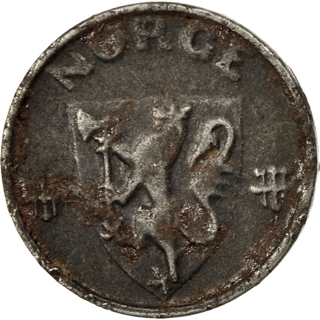 Coin, Norway, Haakon VII, Ore, 1943, VF(20-25), Iron, KM:387
