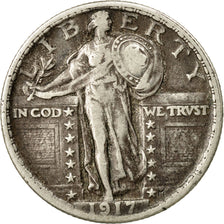 Coin, United States, Standing Liberty Quarter, Quarter, 1917, U.S. Mint