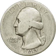 Coin, United States, Washington Quarter, Quarter, 1942, U.S. Mint, Philadelphia