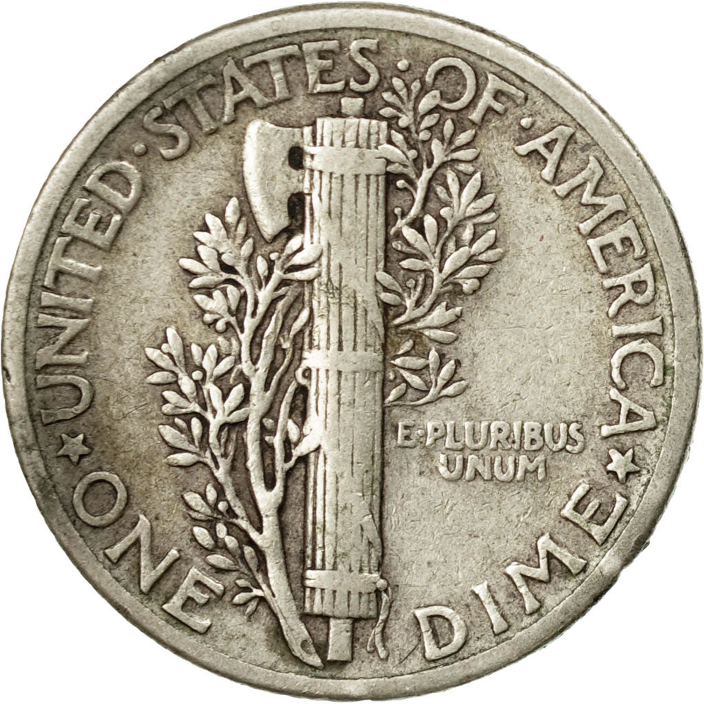Coin, United States, Mercury Dime, Dime, 1940, U.S. Mint, Philadelphia