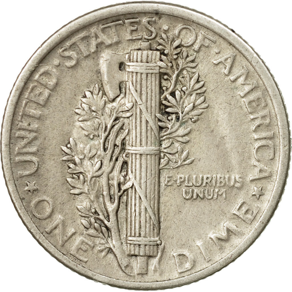 Moneta, Stati Uniti, Mercury Dime, Dime, 1917, U.S. Mint, Philadelphia, MB