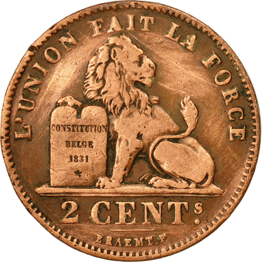 Coin, Belgium, Leopold II, 2 Centimes, 1905, EF(40-45), Copper, KM:35.1