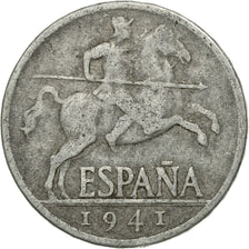 Coin, Spain, 5 Centimos, 1941, VF(20-25), Aluminum, KM:765